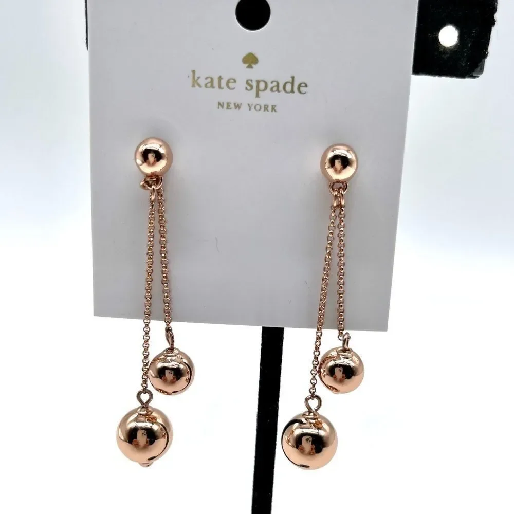 Kate Spade ♠️ Ball Linear Earrings NWT
